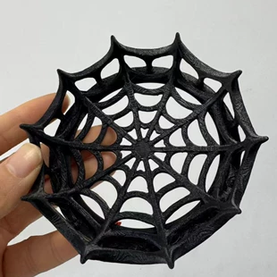 3D-печать готическая паутина поднос для конфет и мелочей чёрный