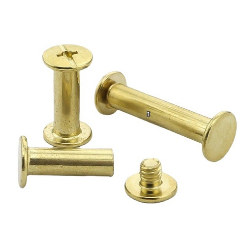 Mother-and-daughter rivets recipe screws ledger screws locking butt screws copper-plated diameter 5mm mother-of-pearl nails