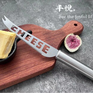 Stainless steel hollow cheese knife cheese butter knife cheese knife Western knife bread knife Western food knife factory wholesale