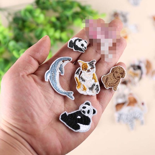 Delicate and Cute Small Animal Embroidered Iron-on Fabric Patch for Fashion Children's Clothes, Hole Patch, Decorative Stitching Patch