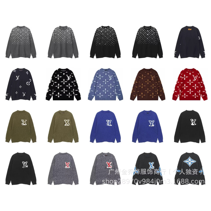 Cross-Border Foreign Trade Wholesale New High-Quality Knitted Round-Neck Wool Sweaters for Men and Women, Versatile Pure Cotton Casual Sweaters Cross-Border Foreign Trade Wholesale New High-Quality Knitted Round-Neck Wool Sweaters for Men and Women, Versatile Pure Cotton Casual Sweaters