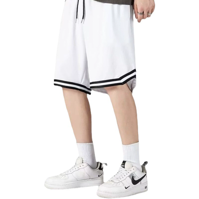 Спортивные шорты мужские летние тонкие модные брендовые американские баскетбольные штаны для бега больших размеров Свободные повседневные Пятиточечные пляжные брюки