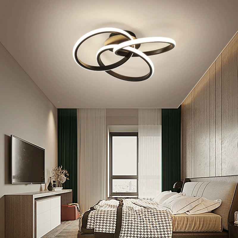 Nordic Bedroom Ceiling Lamp Modern Simple Personality Artistic Iron Ring Fashion Internet Celebrity Home Study Dining Hall Lamp Nordic Bedroom Ceiling Lamp Modern Simple Personality Artistic Iron Ring Fashion Internet Celebrity Home Study Dining Hall Lamp