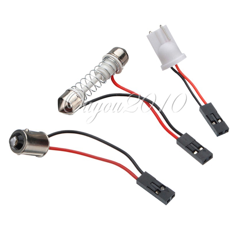 Car Reading Light Roof Light Board Light Light Board Accessories T10 Head, Double Pointed Spring Ba9S Head Roof Light