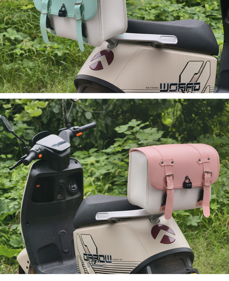 Suitable for Yadi Aima electric vehicle rear trunk hanging bag with lock, anti-theft universal storage bag, Yuan Universe trunk