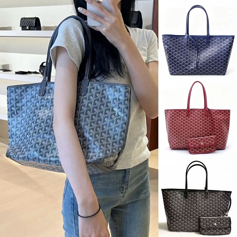 Cross-border dog-tooth pattern tote bag with Y-print, Goyard shopping bag, large-capacity mother-daughter bag, available in multiple colors, can be mixed and matched for wholesale Cross-border dog-tooth pattern tote bag with Y-print, Goyard shopping bag, large-capacity mother-daughter bag, available in multiple colors, can be mixed and matched for wholesale