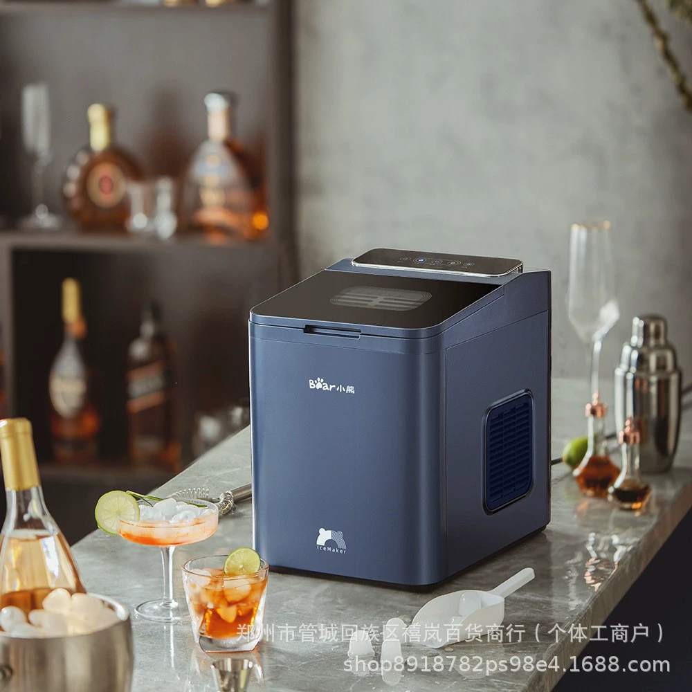 Маленький медведь ZBJ-B01W1 льдогенератор маленький домашний визуальный окно кубик льда машина