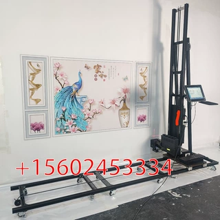 3d墙体彩绘uv打印机立体大型喷绘机自动户内外背景墙设备广告