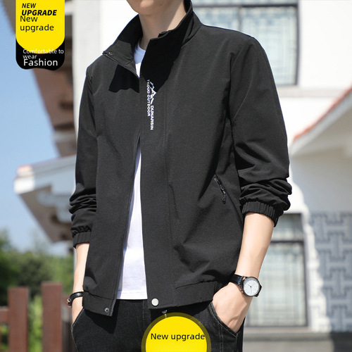 Men's Spring and Autumn New Youth Casual Korean Style Slim Fashion Trendy Matchable Top Jacket