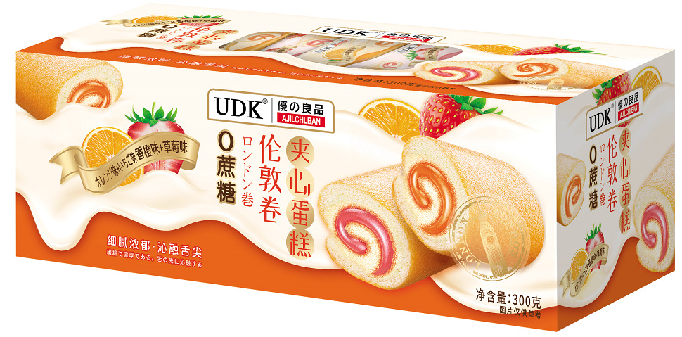 딸기 + 오렌지 혼합 샌드위치 케이크 300g