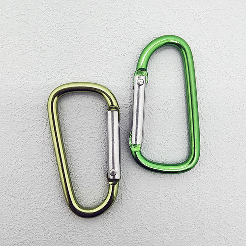 Multifunctional No. 5 D-type climbing buckle aluminum hook woven strap accessory headset hook outdoor aluminum mountain climbing hook