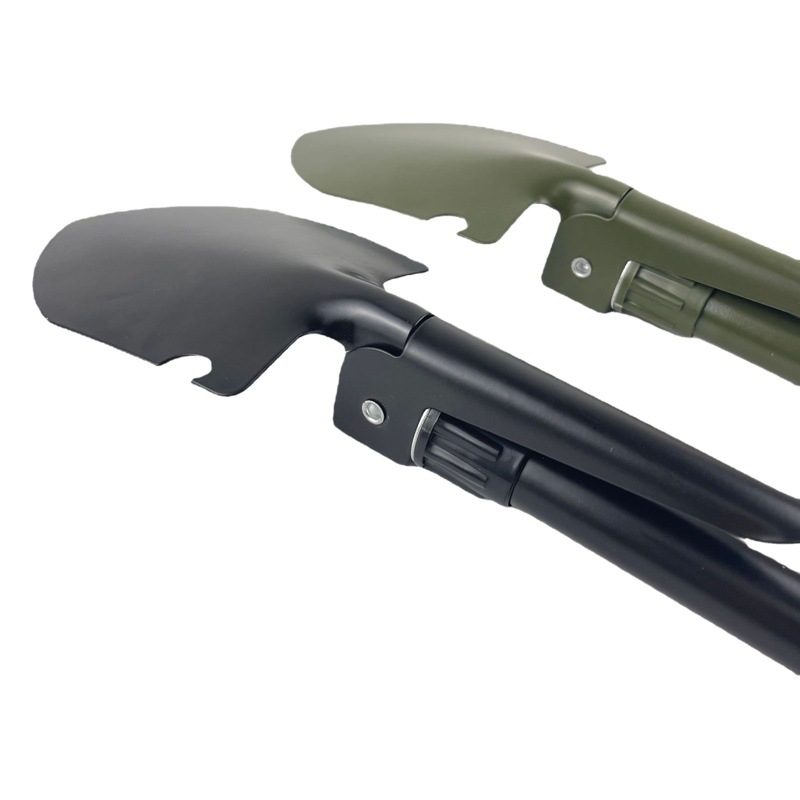 Pala de suministros al aire libre transfronteriza pala de camping pala de Cuatro en Uno pala de ingeniería multifuncional pala de pesca pala plegable