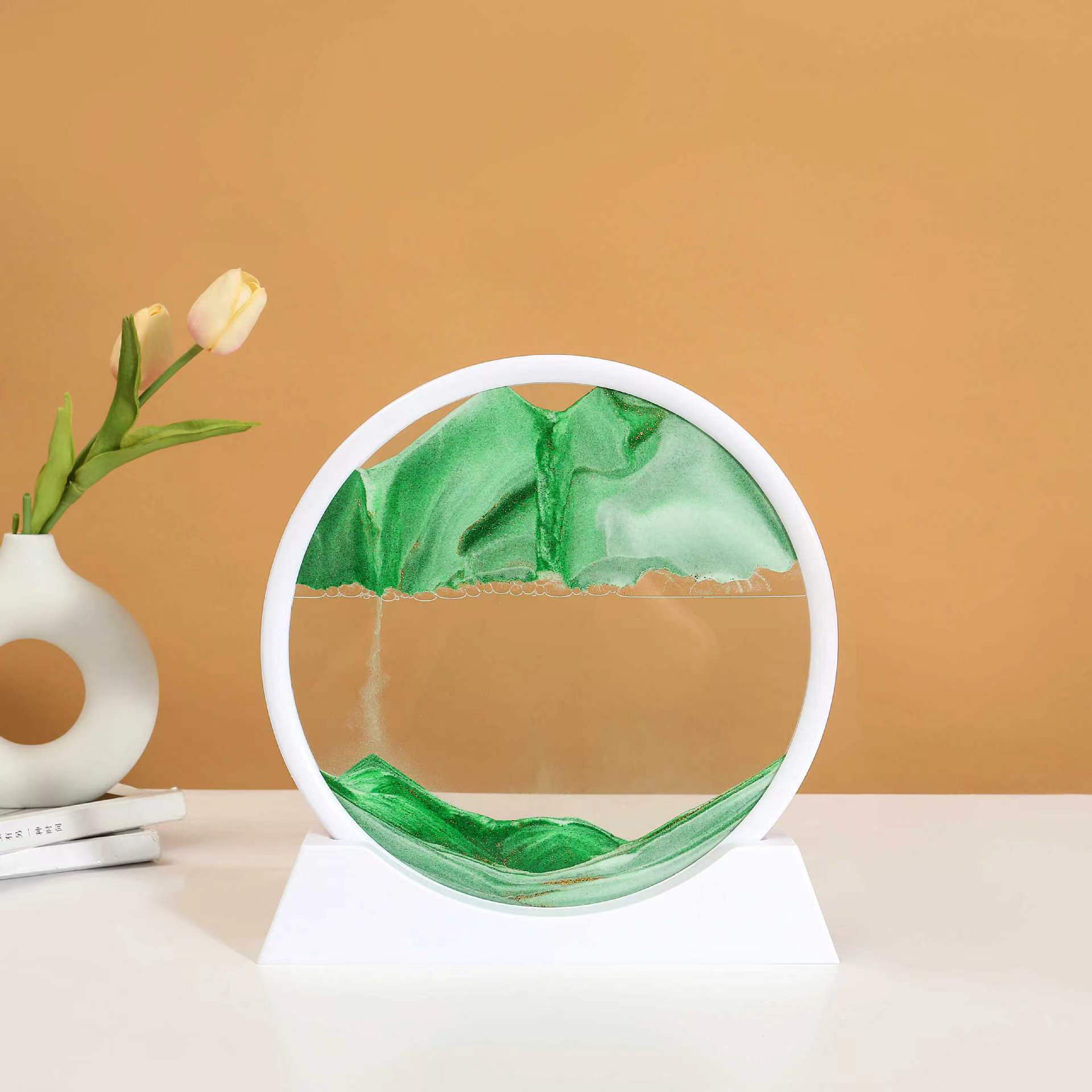 12inch white frame green sand [yourself 26cm ]—diy material package