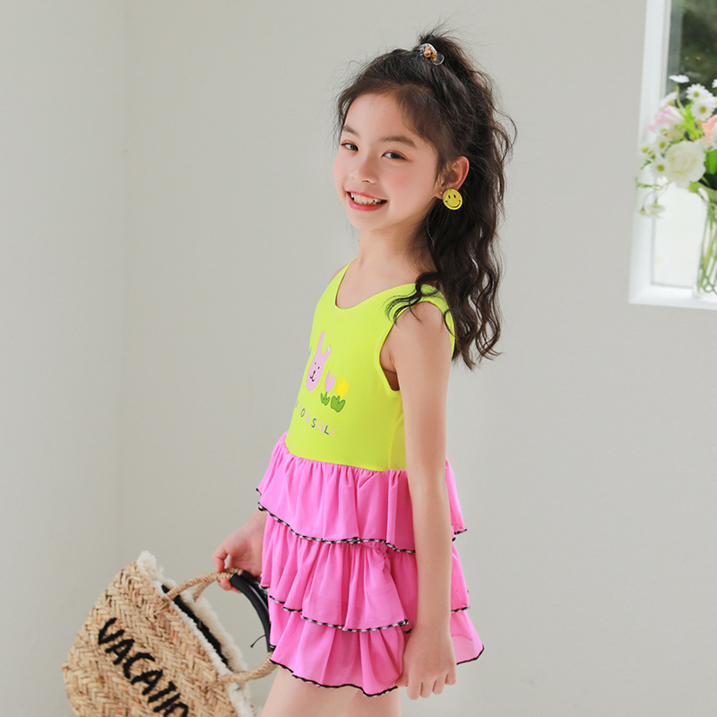 [Liquidación especial] Traje de baño para niños Traje de baño para niñas de una pieza para niñas Traje de baño de moda con falda de princesa
