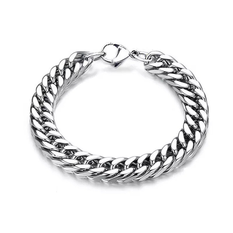 Collier cubain en vente en gros et dropshipping pour homme, bijou tendance et unique en acier inoxydable et titane, inaltérable, pour la clavicule._voghion.com