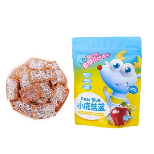 Guanqi Fawn Blue Fruit Slices Combination Dried Fruit No Additive White Candy Preserved Fruit Pulp Strips
