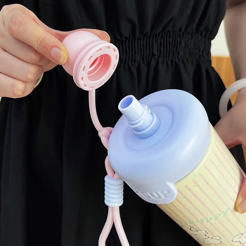 浮球水杯316不锈钢保温杯高颜值女大容量水壶ins学生便携提绳杯子|undefined