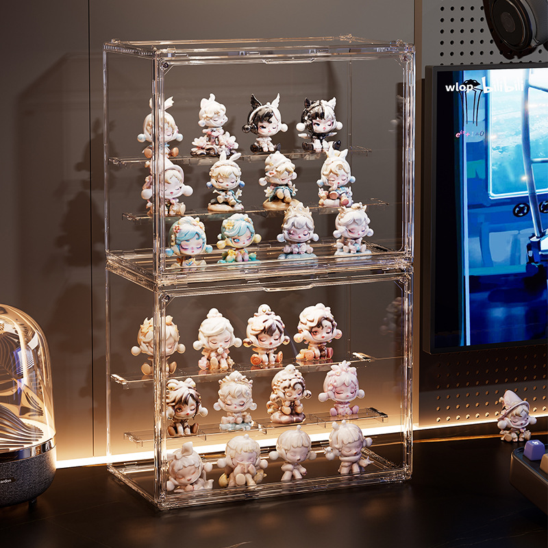 Vitrina de moda cuidadosamente seleccionada y dropshipping, caja ciega, caja de almacenamiento de figuras, contenedor mate de burbujas, modelo de muñeca, caja de juguete