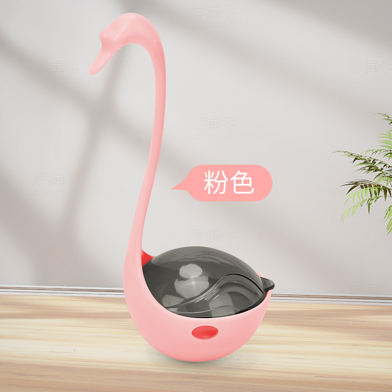 Juguete para gatos, vaso de cisne, dispositivo de comida con fugas por infrarrojos, palo para gatos divertido, rechinar los dientes, limpiar los dientes, aliviar el aburrimiento, suministros para mascotas