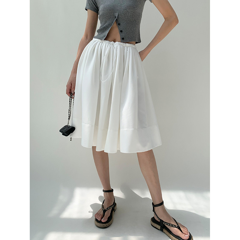 Summer design white sports dynamic skirt