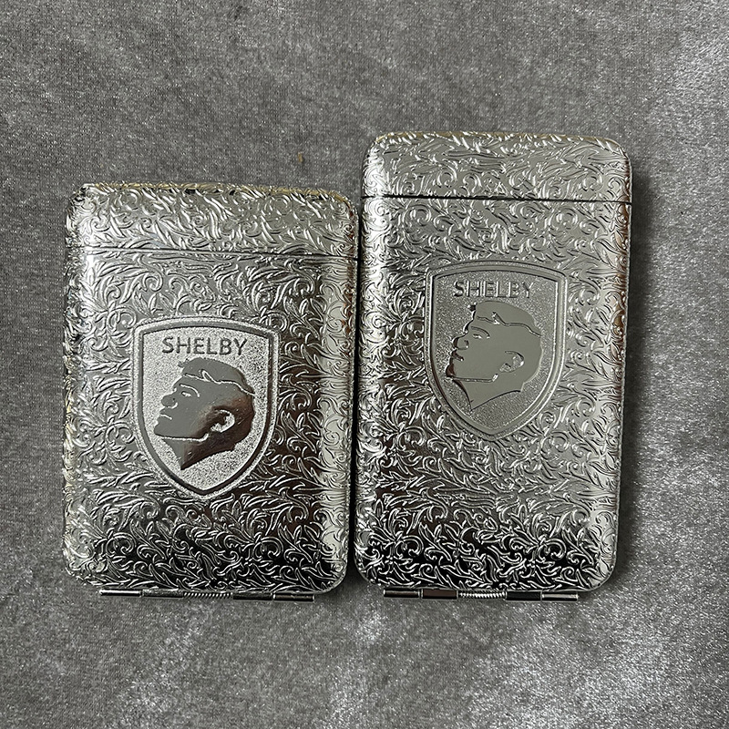 MG Razor Party with the same portable three-open bloody gangster cigarette case, Birmingham Shelby Internet celebrity fine cigarette 20 packs