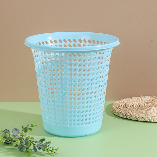 Paper basket household wholesale open-top living room toilet small size bathroom thickened trash can plastic garbage bucket wholesale