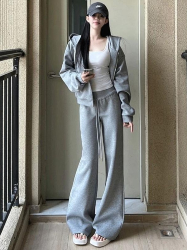 高级感港风chic运动服套装女春秋季小香风炸街减龄时尚休闲两件套|undefined