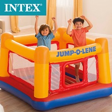 INTEX 48260方形弹跳池跳跳床蹦蹦床跳跳乐玩具充气球池城堡