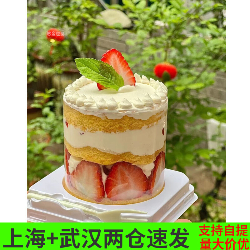 2寸3寸蛋糕盒子千层慕斯蛋糕卷酥皮大泡芙透明福袋蛋糕吸塑打包盒