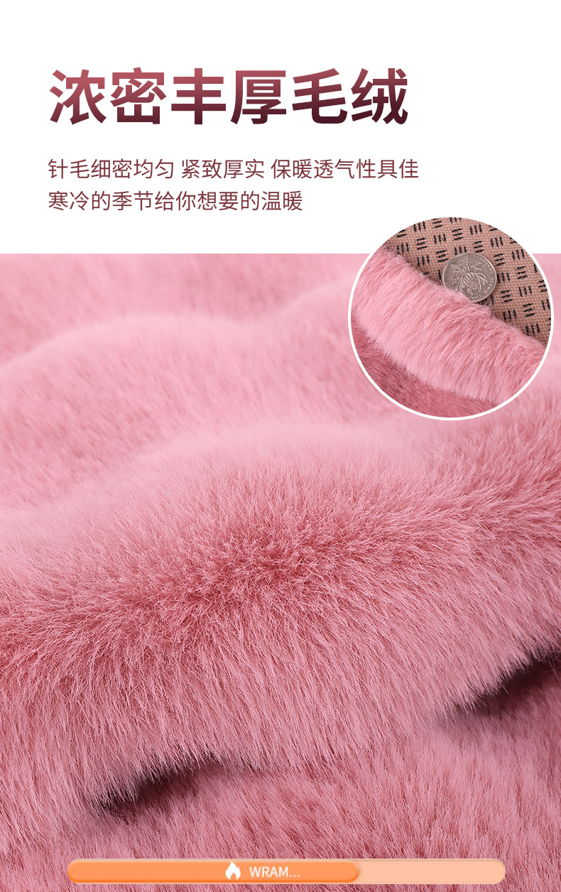 Winter Thickeneded Car Plush Seat Cushion, Universal Single-Piece Rear Non-Shedding Car Seat Cushion Seat Cover for Winter
