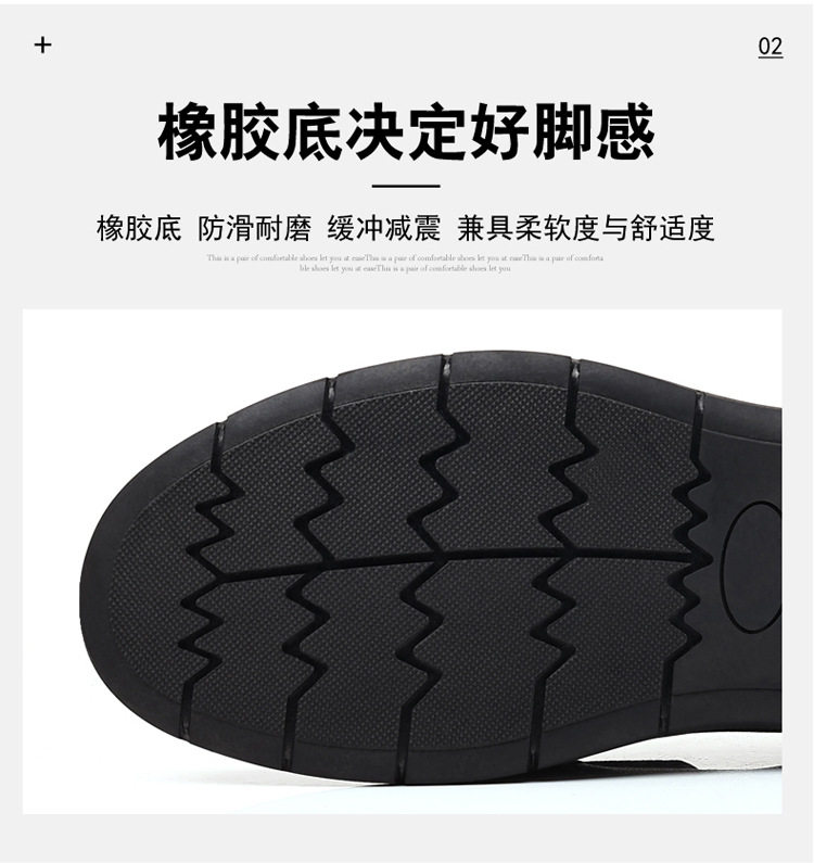 Giày lười nam da bò mũi tròn đế mềm phong cách công sở — Màu nâu, Màu đen chi tiết 11
