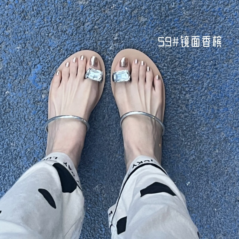夏款超显白爆款百搭蓝色速干脚指甲油免烤不可剥持久不掉色防水|undefined