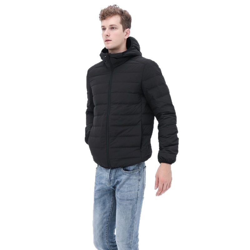 Cross Border Herbst- und Winter-Herren-Leichtbau-Daunenjacke, nahtlos, einteilig genäht, warm, weiß, mit Entendaunen, Oversized-Schnitt, figurbetont_voghion.com
