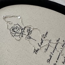 纯银S925日韩小众设计间珠项链日常简约波光粼粼可叠戴简约时髦链