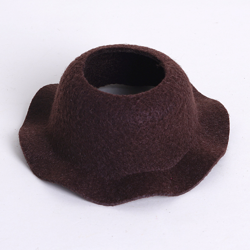 Labu nuevo sombrero de feltero abierto sombrero de cúpula sombrero accesorios de moda sombrero mini sombrero muñeca