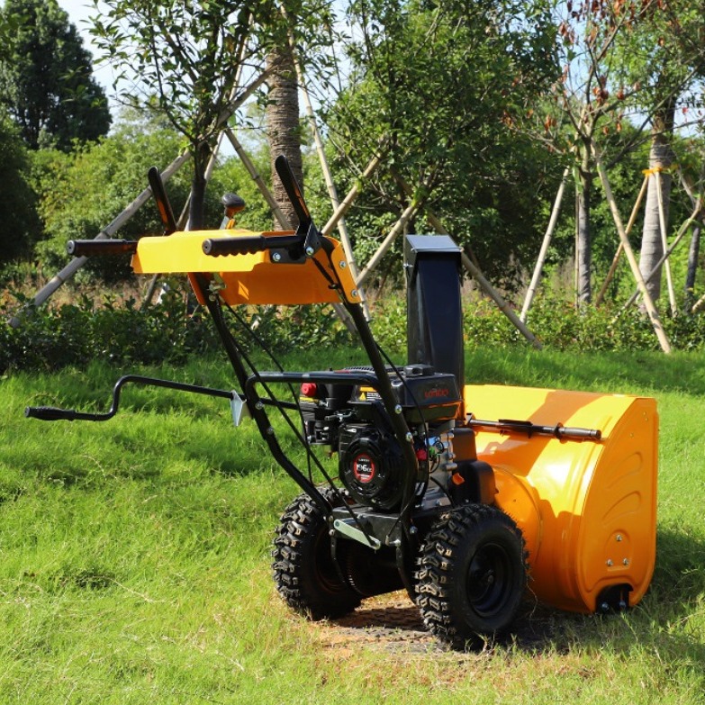 厂家批发小型6.5马力手扶扬雪机 大棚清雪机 手扶式除雪机