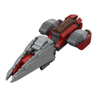 Moc-142495 Terran-Vulture Future Interstellar Warship Model 234 Particles