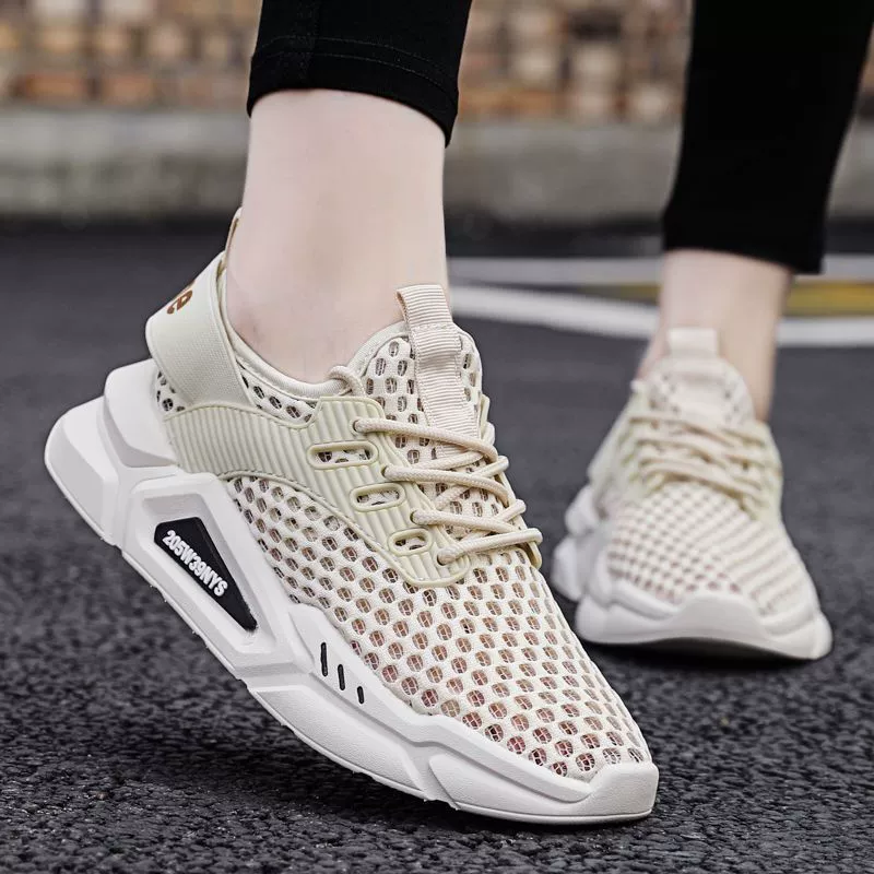 Ghost Step Dance женская обувь больших размеров 4143 широкая стопа Толстая сестра сетка тонкая полая Фитнес Повседневная сетчатая обувь лето