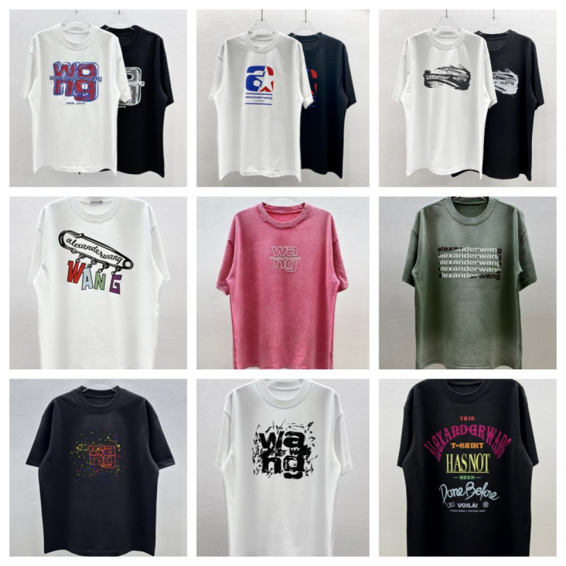 Cross-Border 2Ss New Trendy Brand Fashion Letter Print Casual Short-Sleeve Unisex T-Shirt Collection Wholesale in Stock