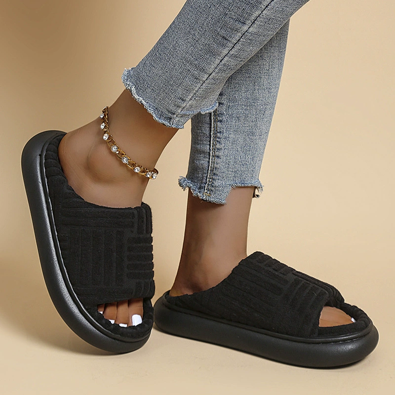 Summer slippers platform, 2022, for import, plus size