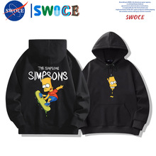 辛普森一家动漫周边连帽卫衣男秋季学生潮牌宽松落肩长袖衣服外套
