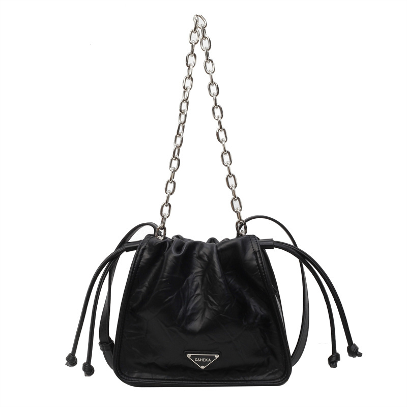 Bolso plegable de moda popular para mujeres 2024 nueva cadena bolso cuadrado sensación de alta calidad bolso casual universal