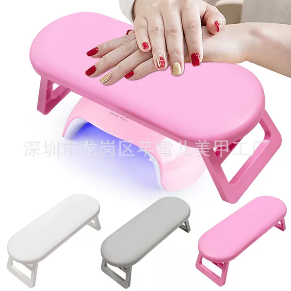 Cross-Border New Manicure Special Hand Pillow Foldable and Heightened Manicure Lamp Plastic Hand Pillow Bracket Hand Pillow Wholesale