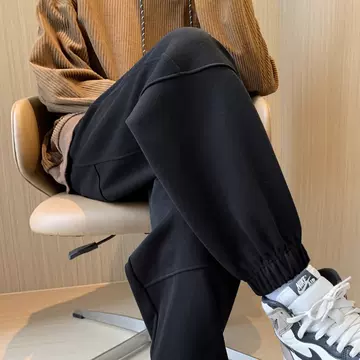 Sports pants men's winter casual men's pants fleece-lined toe pants men's autumn and winter new trousers men's pants