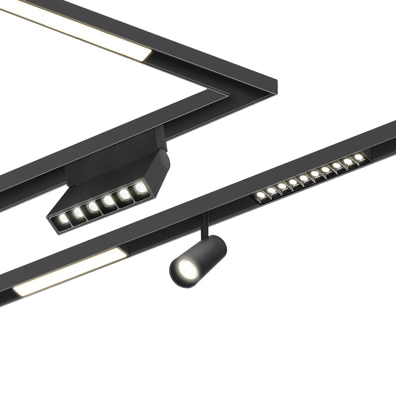 Luz magnética inteligente para riel, foco sin marco Tmall Genie para sala de estar/hotel, luz lineal Tuya Zigbee