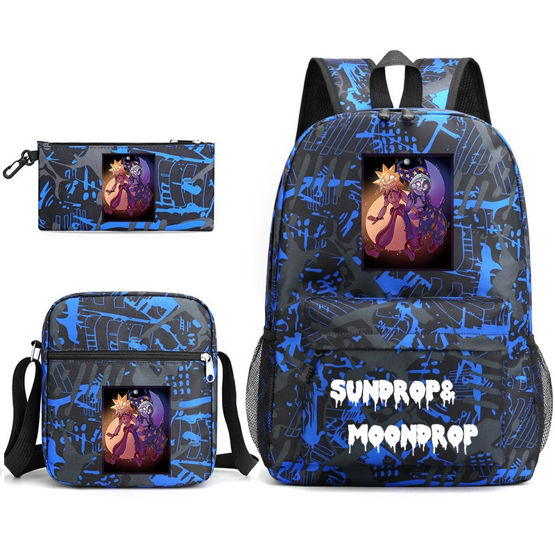 Новая игра серия FNAF Sundrop & Moondrop пенал-сумка, сумка на плечо, рюкзак, набор из трех штук, 20