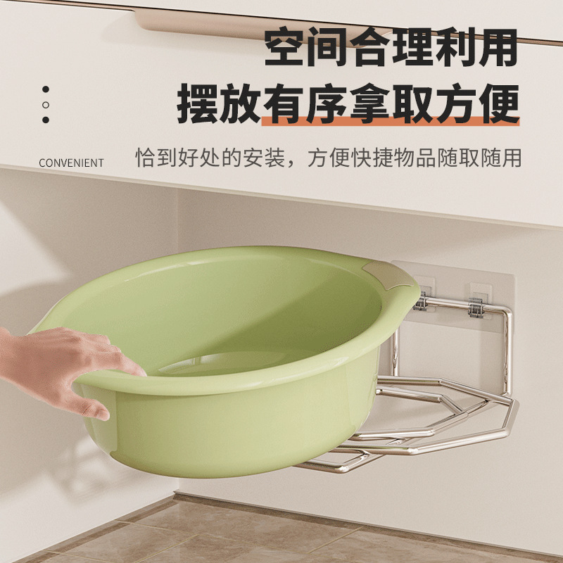 浴室家庭用バスルームキャビネット壁掛け洗面台収納ラックパンチフリー洗面台収納ラック卸売|undefined
