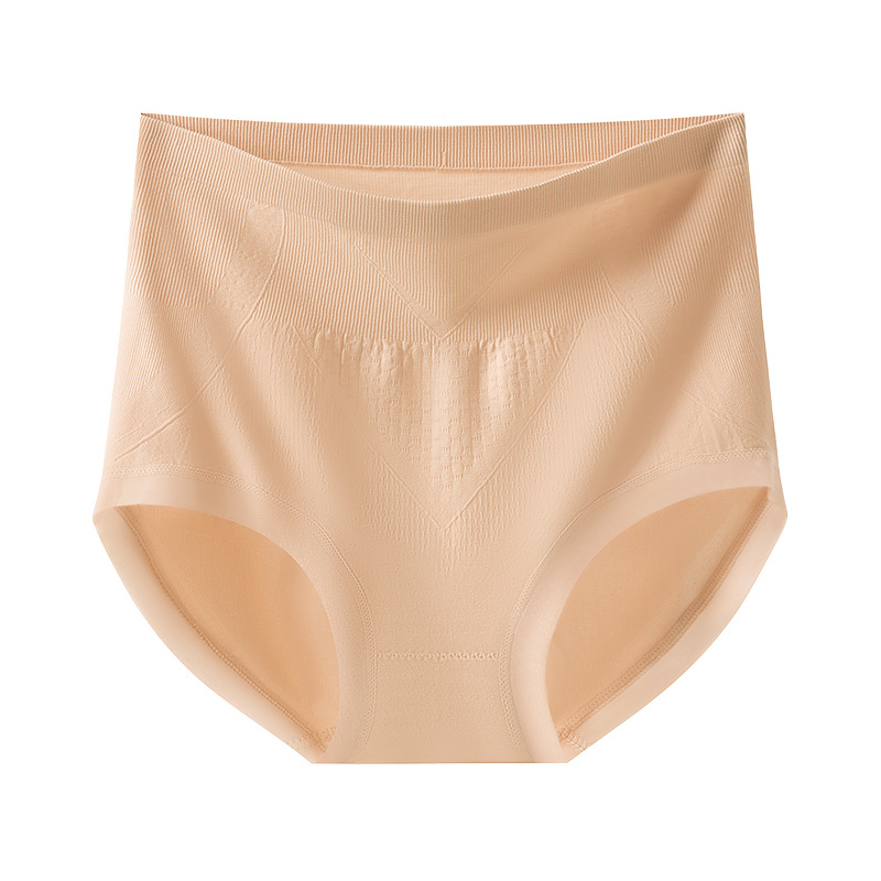 Ladies antibacterianas de cintura alta, damas de cintura alta, estilo fino de verano, transpirable 2024, nueva ropa interior de algodón de color sólido, refrescante