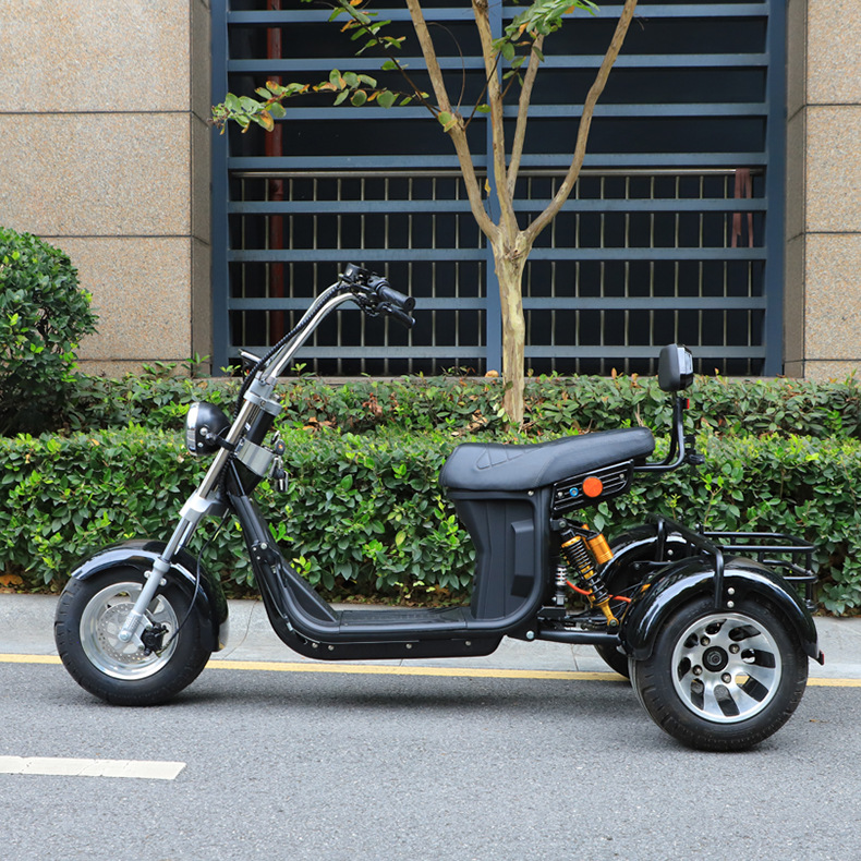 New Harley tricycle large wide tire electric car battery motorcycle scooter lithium battery scooter