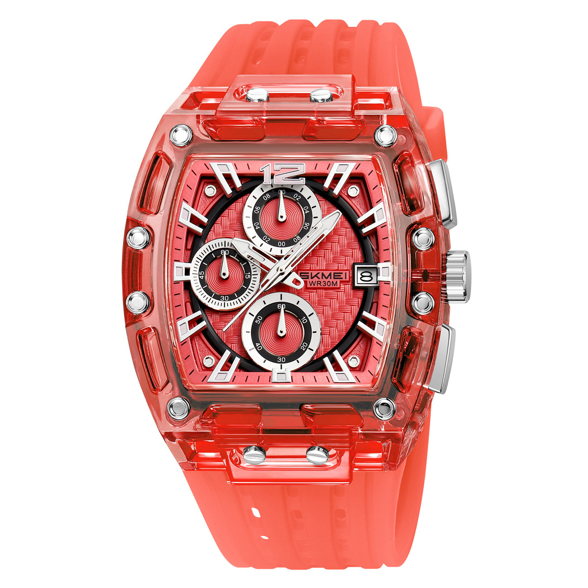 Momento de comercio exterior transfronterizo tres ojos seis agujas reloj multifuncional deportivo ocio reloj de cuarzo impermeable relojes de hombre al por mayor